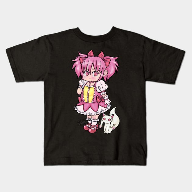 The Sadness of a Magical Girl Kids T-Shirt by The Asylum Countess